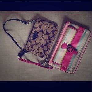 Coach wristlets/wallets